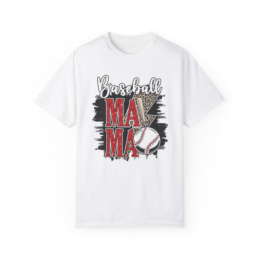 Baseball Mama Unisex Garment-Dyed T-shirt